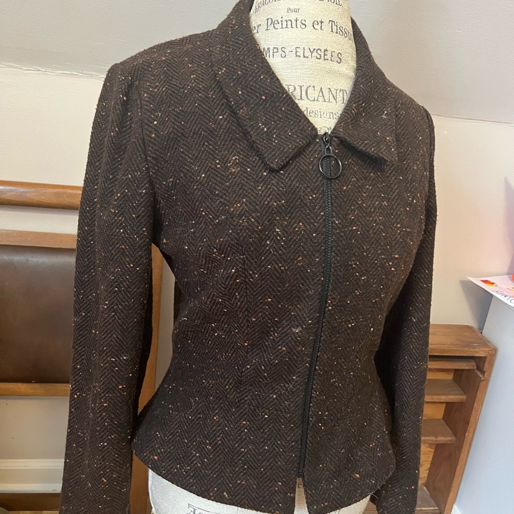 David Warren Vintage Elegant Brown Women's Jacket
